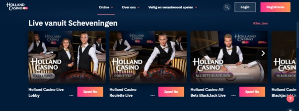 Live casino van Holland Casino